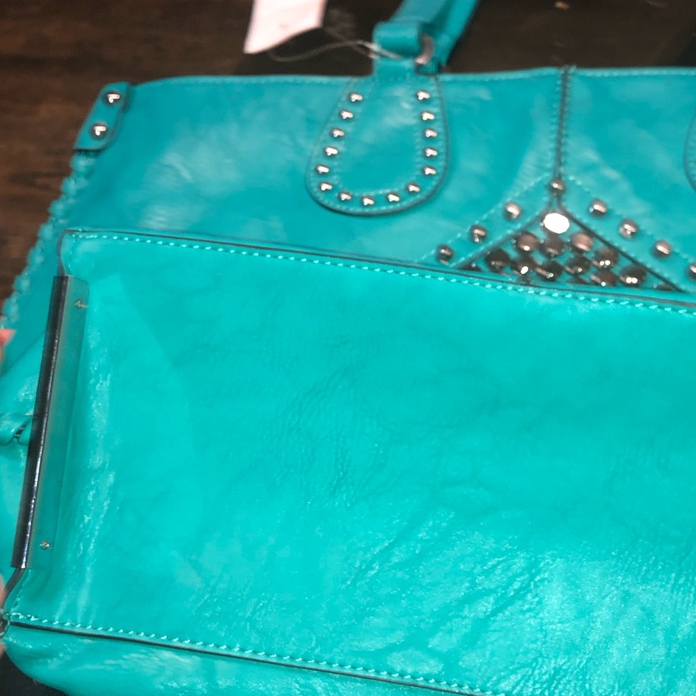 Green/turquoise purse